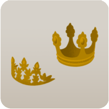 中世の王冠のミニチュア