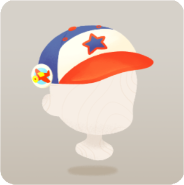 星の野球帽