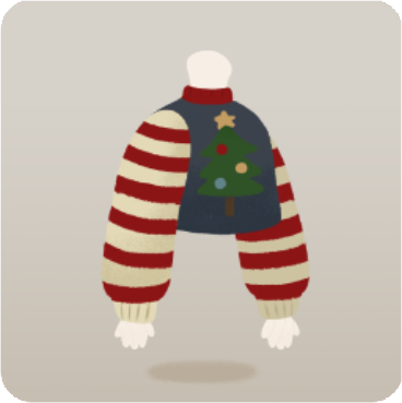 クリスマスツリーセーター