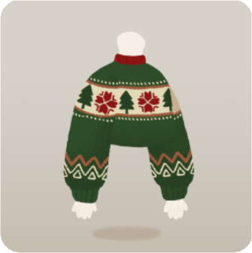 クリスマスグリーンセーター