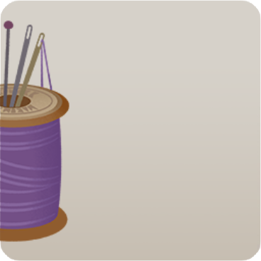 紫の巻き糸