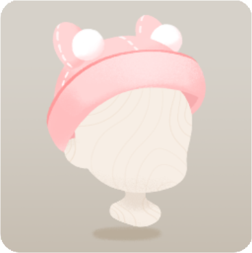 耳付き帽子・ピンク