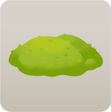 緑色盆栽の丘
