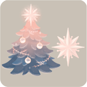 きらめくクリスマスの木