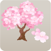 花あかりの桜の木